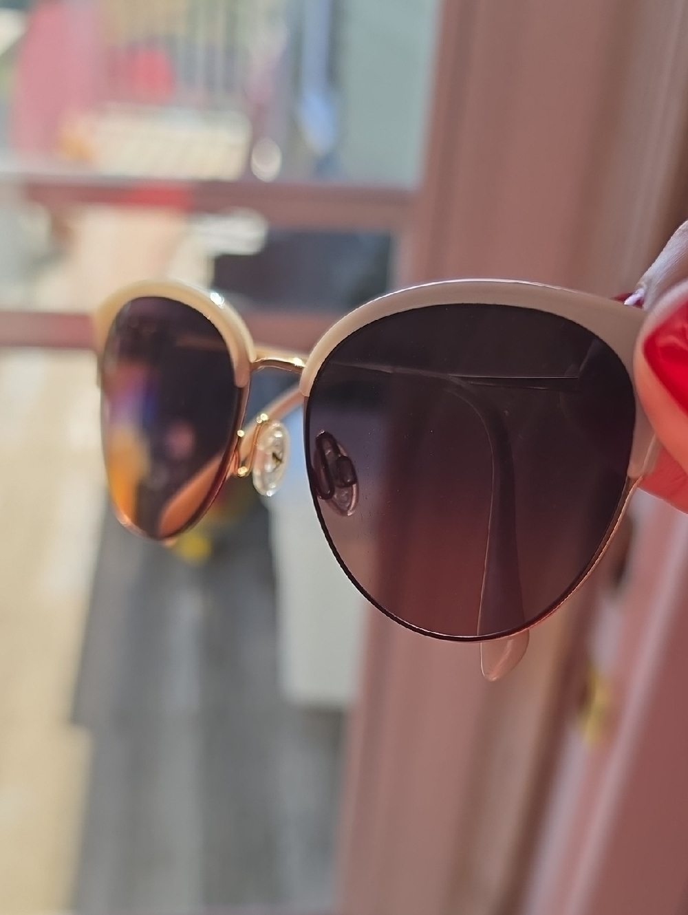 Maui Jim Rose Olili Milky Almond Sunglasses NWOT mj330-05 - Picture 3 of 4